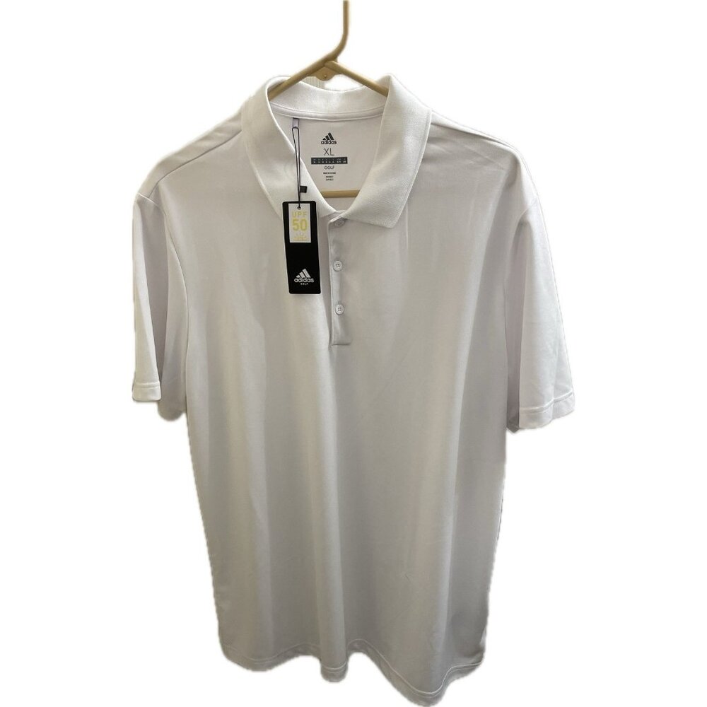 Adidas Golf Breathable Performance Polo Shirt CD3321 White Nwt Xl